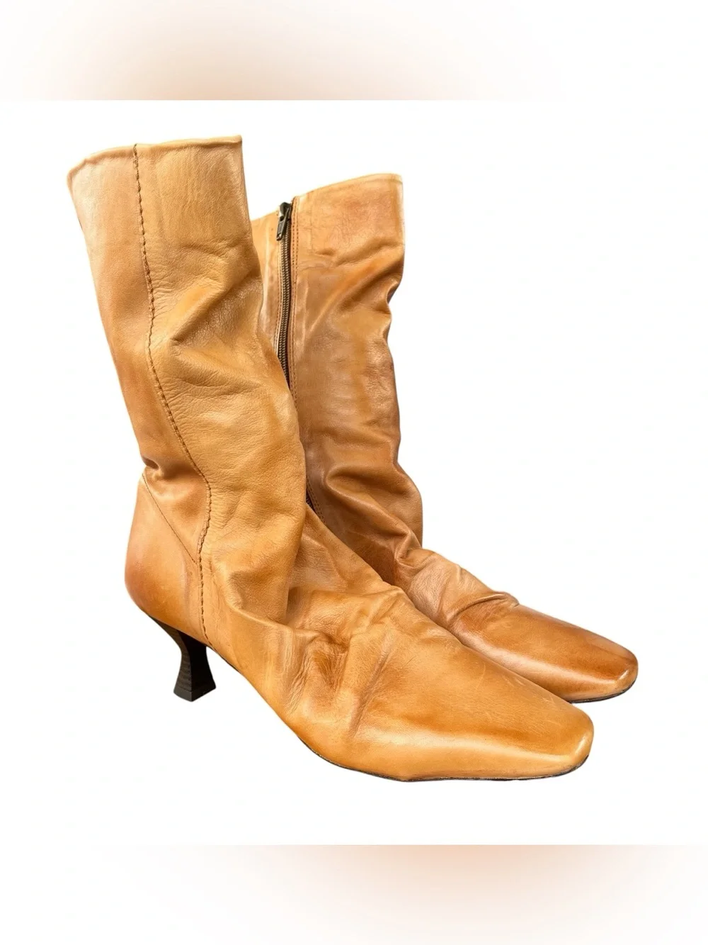 Free People Mercella Square Toe Slouchy Boots Size 39 US 8.5